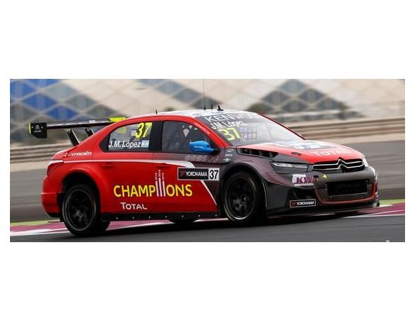 Spark Model S5095 CITROEN C-ELISEE N.37 3rd R2 QATAR J.M.LOPEZ WORLD CHAMPION 2016 1:43 Modellino