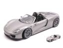 Welly WE18051CS PORSCHE 918 SPYDER SILVER 1:18 Modellino