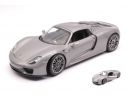 Welly WE18051HS PORSCHE 918 SPYDER HARD TOP SILVER 1:18 Modellino