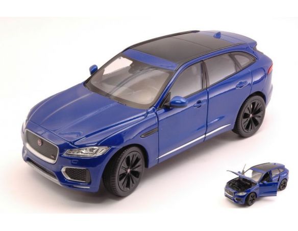 Welly WE24070BL JAGUAR F-PACE (X761) 2016 BLUE 1:24 Modellino