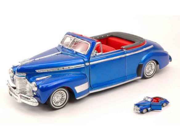 Welly WE4111 CHEVROLET SPECIAL DELUXE 1941 METALLIC BLUE 1:24 Modellino