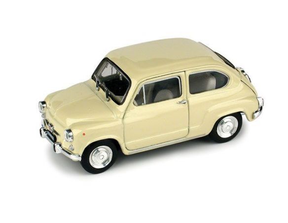 Brumm BM0349-02 FIAT 600 D FANALONE 1965 BEIGE SABBIA 1:43 Modellino