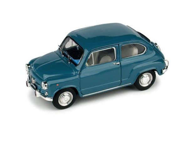 Brumm BM0349-04 FIAT 600 D FANALONE 1965 BLEU MEDIO 1:43 Modellino