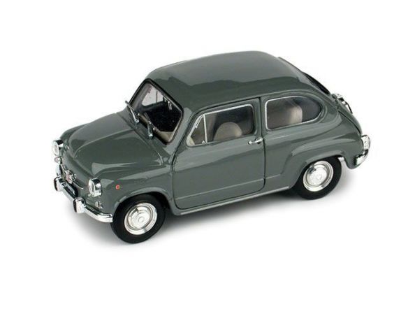 Brumm BM0349-06 FIAT 600 D FANALONE 1965 GRIGIO MEDIO 1:43 Modellino