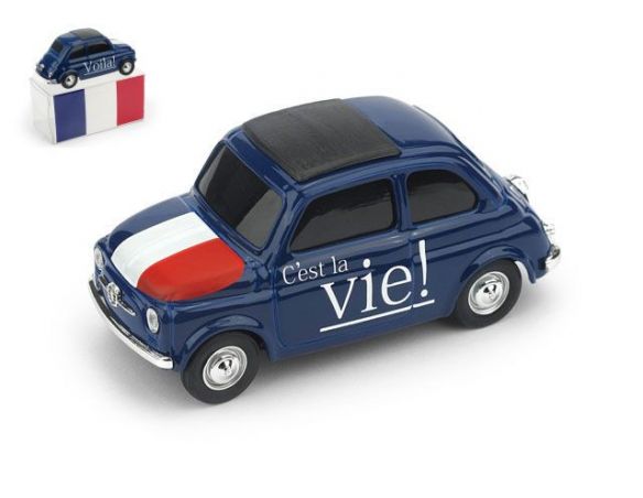 Brumm BMBR056 FIAT 500 BRUMS FRANCIA -VOILA' - C'EST LA VIE 1:43 Modellino