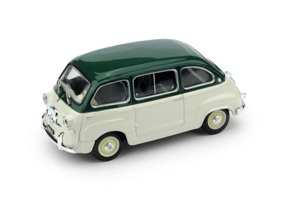 Brumm BM0250-14 FIAT 600 MULTIPLA 1^ SERIE 1956 VERDE SCURO/GRIGIO CHIARO 1:43 Modellino