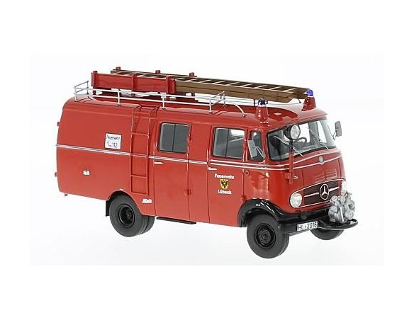 Neo Scale Models NEO96806 MERCEDES L319 BOXVAN FIRE BRIGADE 1961 1:43 Modellino