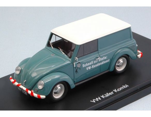 Schuco SH9009 VW BEETLE KOMBI VOLKSWAGEN SERVICE BLUE 1:43 Modellino