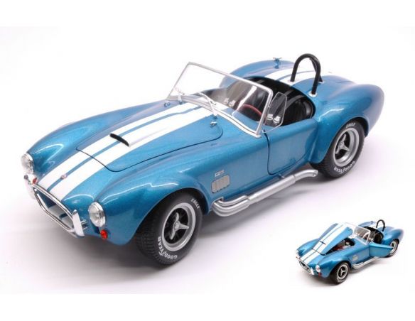 Solido SL1850017 AC COBRA 427 MKII 1965 METALLIC BLUE W/WHITE STRIPES 1:18 Modellino