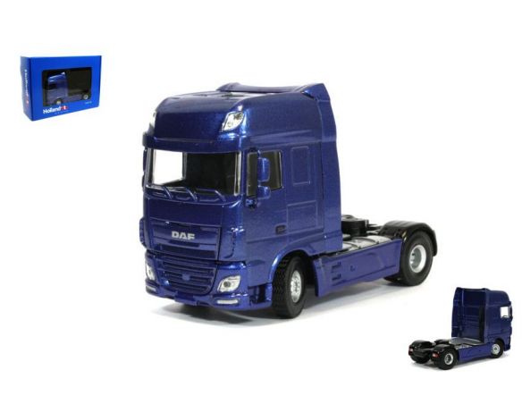 Universal Hobbies UH2008 DAF XF EURO 6 SUPER SPACE CAB 4x2 BLUE METALLIC 1:50 Modellino