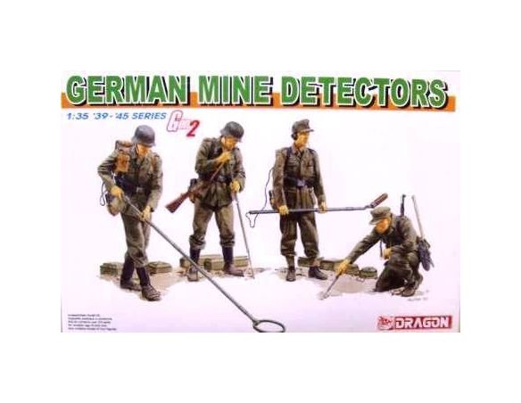 Dragon 6280 SOLDATI GERMAN MINE DETECTORS KIT 1:35 Personaggi