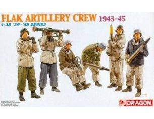 Dragon 6275 FLAK ARTILLERY CREW 1943-45 Model KIT 1:35 Personaggi