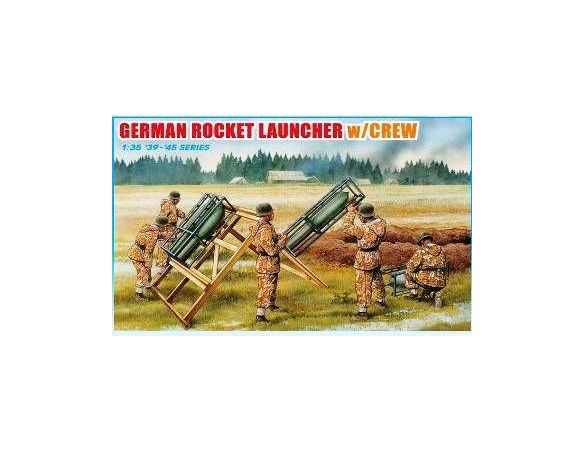 Dragon 6509 GERMAN ROCKET LAUNCHER WITH CREW Model 1:35 Kit Militari