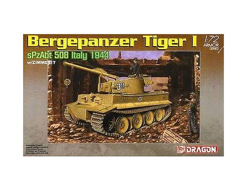 Dragon 7210 BERGEPANZER TIGER I Model 1:72 Kit Militari