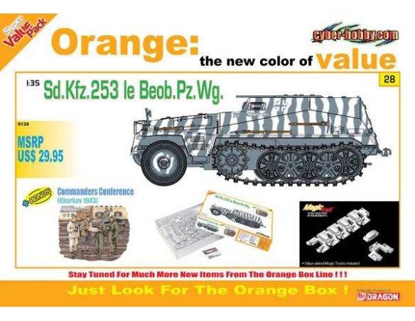 Dragon 9128 SD.KFZ.253 LE BEOB.PZ.WG Model 1:35 Kit Militari