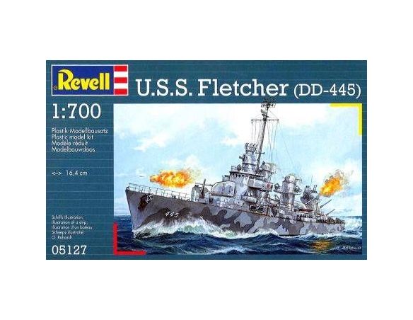 Revell 5127 U.S.S. FLETCHER 1:700 Kit Militari  Modellino