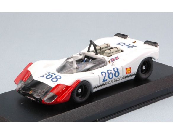 Best Model BT9666 PORSCHE 908/02 N.268 33th TARGA FLORIO 1969 B.REDMAN-R.ATTWOOD 1:43 Modellino