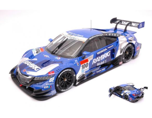 Ebbro EB81033 HONDA NSX N.100 2nd OKAYAMA SUPER GT500 2015 N.YAMAMOTO-T.IZAWA 1:18 Modellino