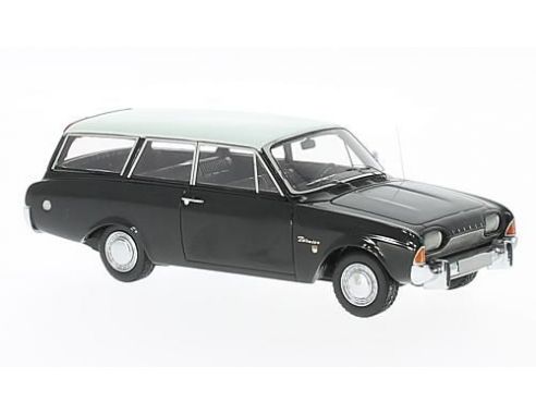 Neo Scale Models NEO44561 FORD TAUNUS 17 M P3 TURNIER BLACK/WHITE 1:43 Modellino