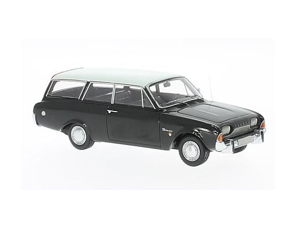 Neo Scale Models NEO44561 FORD TAUNUS 17 M P3 TURNIER BLACK/WHITE 1:43 Modellino