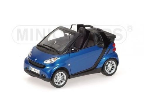 Minichamps PM150036330 SMART CABRIOLET 2007 BLUE 1:18 Modellino