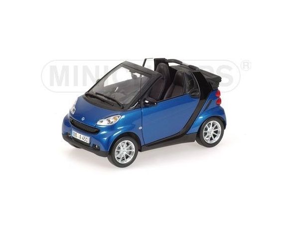 Minichamps PM150036330 SMART CABRIOLET 2007 BLUE 1:18 Modellino