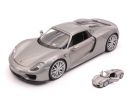 Welly WE24055HGY PORSCHE 918 SPYDER HARD TOP 2013 SILVER 1:24 Modellino