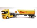 Welly WE32282S MERCEDES ACTROS TRACTOR WITH SHELL TANKER 1:32 Modellino