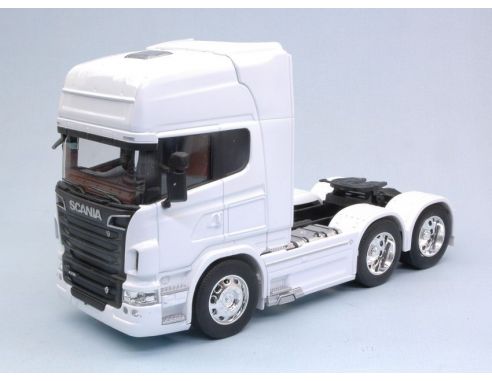 Welly WE32670LW SCANIA R730 V8 (6x4) 2015 WHITE 1:32 Modellino