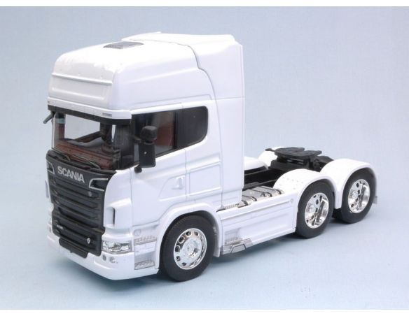 Welly WE32670LW SCANIA R730 V8 (6x4) 2015 WHITE 1:32 Modellino