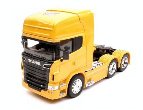 Welly WE32670LY SCANIA R730 V8 (6x4) 2015 YELLOW 1:32 Modellino