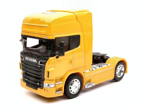Welly WE32670SY SCANIA R730 V8 (4x2) 2015 YELLOW 1:32 Modellino