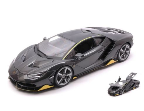 Maisto MI31386G LAMBORGHINI CENTENARIO LP 770-4 2016 SPECIAL EDITION CARBON/YELLOW 1:18 Modellino