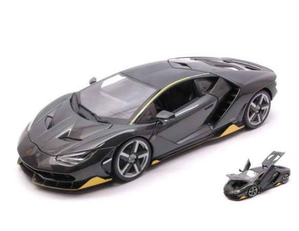 Maisto MI31386G LAMBORGHINI CENTENARIO LP 770-4 2016 SPECIAL EDITION CARBON/YELLOW 1:18 Modellino