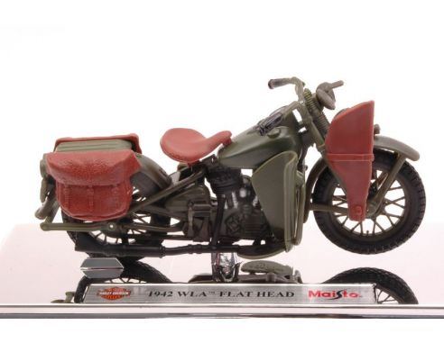 Maisto MI387 HARLEY DAVIDSON 1942 WLA FLAT HEAD 1:18 Modellino