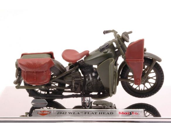 Maisto MI387 HARLEY DAVIDSON 1942 WLA FLAT HEAD 1:18 Modellino