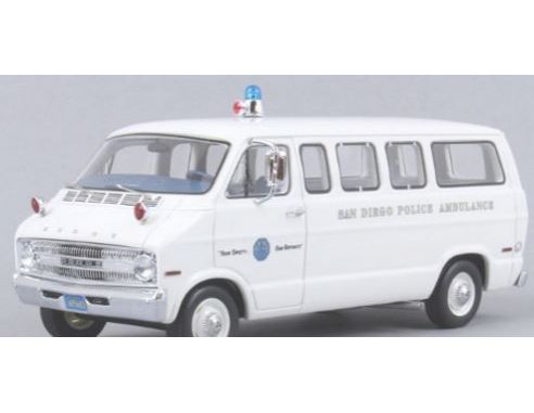 Neo Scale Models NEO46940 DODGE SPORTSMAN SAN DIEGO AMBULANCE 1973 1:43 Modellino