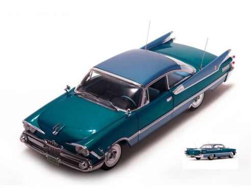 SunStar SS5491 DODGE CUSTOM ROYAL LANCER CLOSED CONVERTIBLE 1959 FROSTED TURQUOISE 1:18 Modellino
