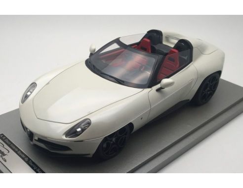 Tecnomodel TMD1868C ALFA ROMEO DISCO VOLANTE SPYDER 2016 PEARL WHITE 1:18 Modellino