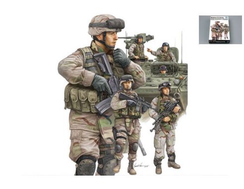 Trumpeter TP0424 FIGURE US ARMY ARMOR KIT 1:35 Modellino
