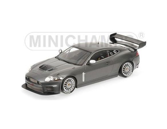 Minichamps PM150081390 JAGUAR XKR GT3 2008 GREY METALLIC 1.18 Modellino