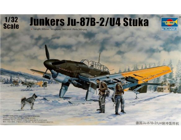 Trumpeter TP3215 AEREO JUNKERS JU-87B-2 U4 STUKA KIT 1:32 Modellino