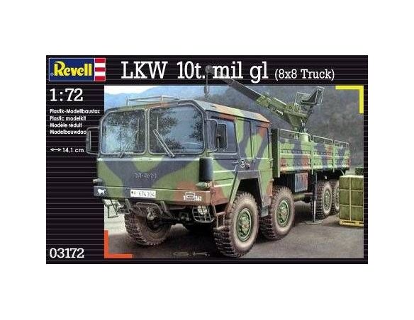 Revell 3172 LKW 10 T.MIL GL (8X8 TRUCK) KIT 1:72 Modellino
