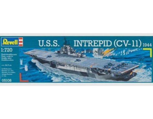 Revell 05108 U.S.S. INTREPID (CV-11) 1944 Kit Navi 1:720 Modellino