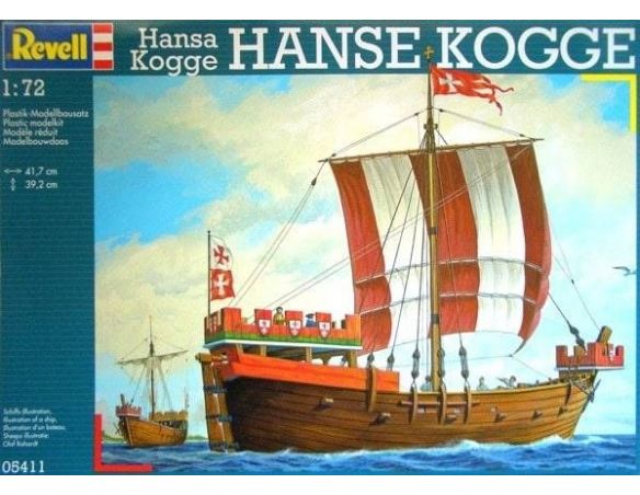 Revell 05411 HANSE KOGGE 1:72 Kit Navi Modellino