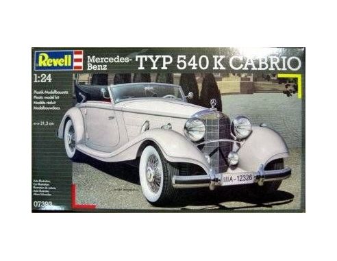 Revell 07393 MERCEDES-BENZ TYP 540 K CABRIO KIT 1:24 Modellino