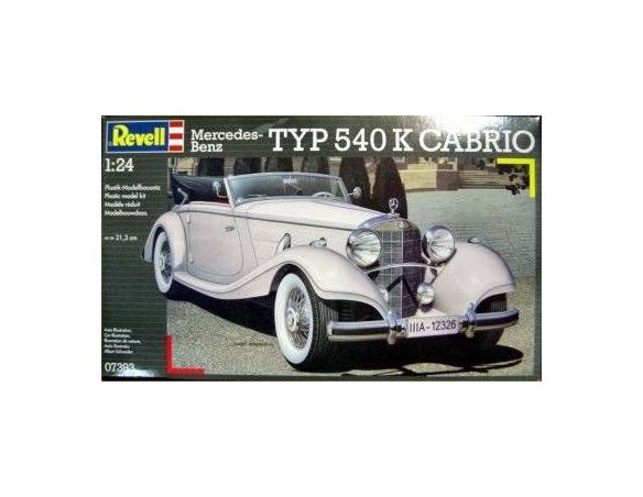 Revell 07393 MERCEDES-BENZ TYP 540 K CABRIO KIT 1:24 Modellino