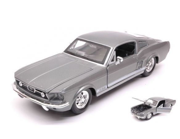 Maisto MI31260G FORD MUSTANG GT 1967 GREY MET.1:24 Modellino