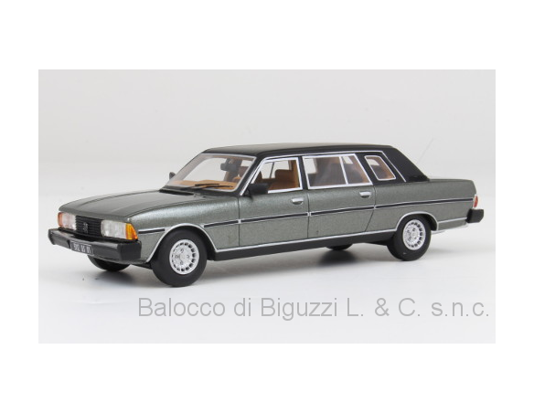 Neo Scale Models NEO47080 PEUGEOT 604 LONG VERSION LIMOUSINE GREY 1981 1:43 Modellino