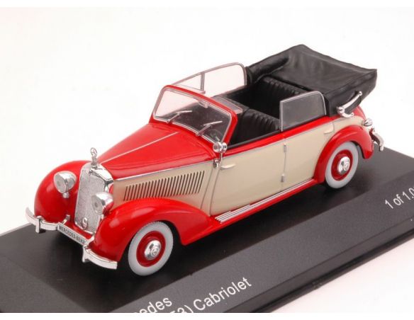 White Box WB224 MERCEDES 230 (W153) CONVERTIBLE RED/LIGHT BEIGE 1:43 Modellino
